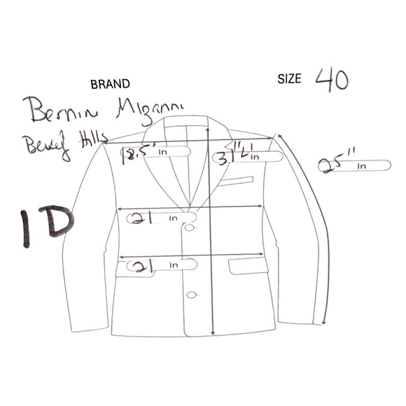 Bernini Beverly Hills Sport Coat Mens 40 Gray SILK WOOL Fine Plaid Jacket Italy - Picture 14 of 14